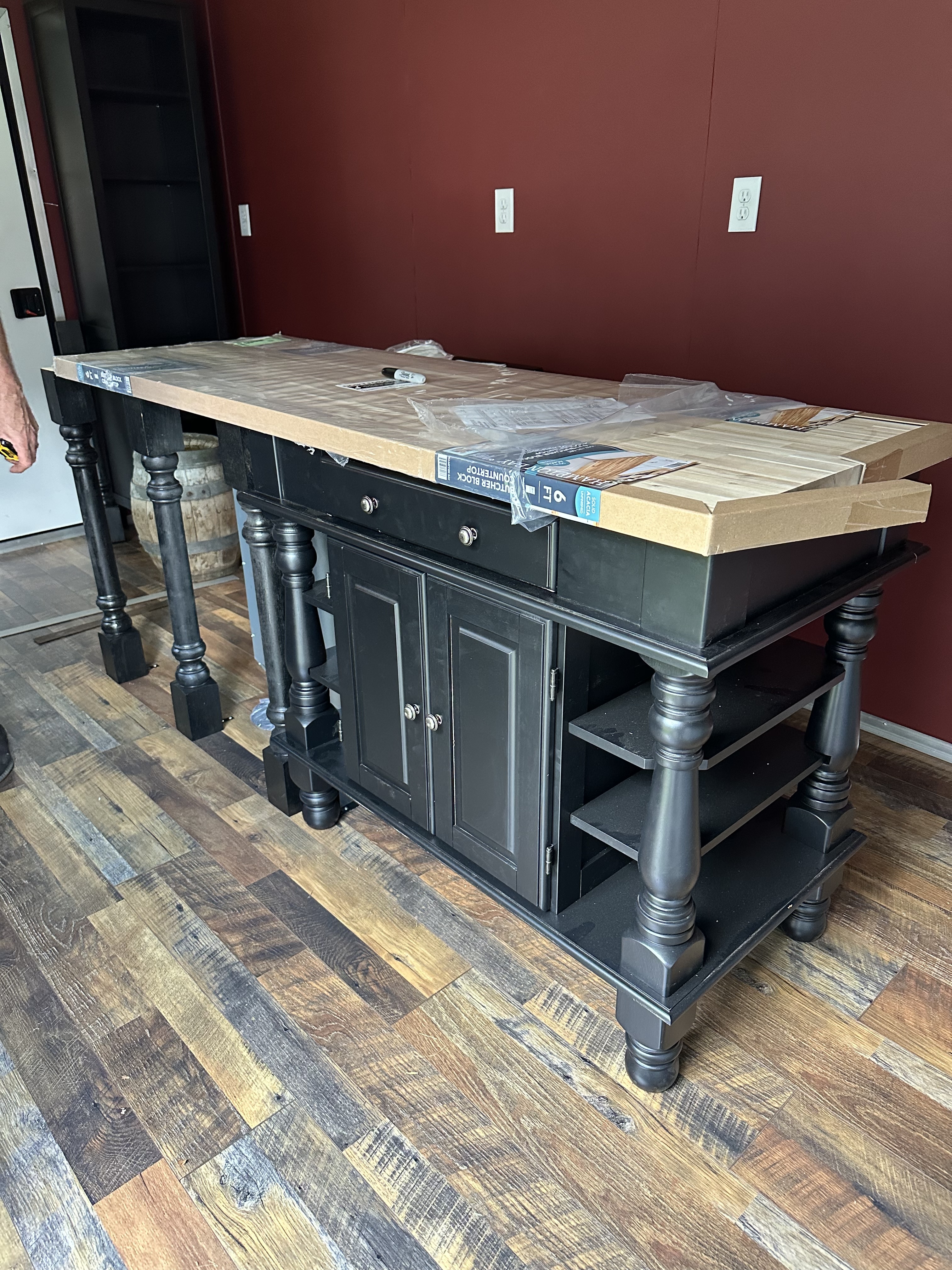 My dad helped me remodel my mobile café and indie bookstore.