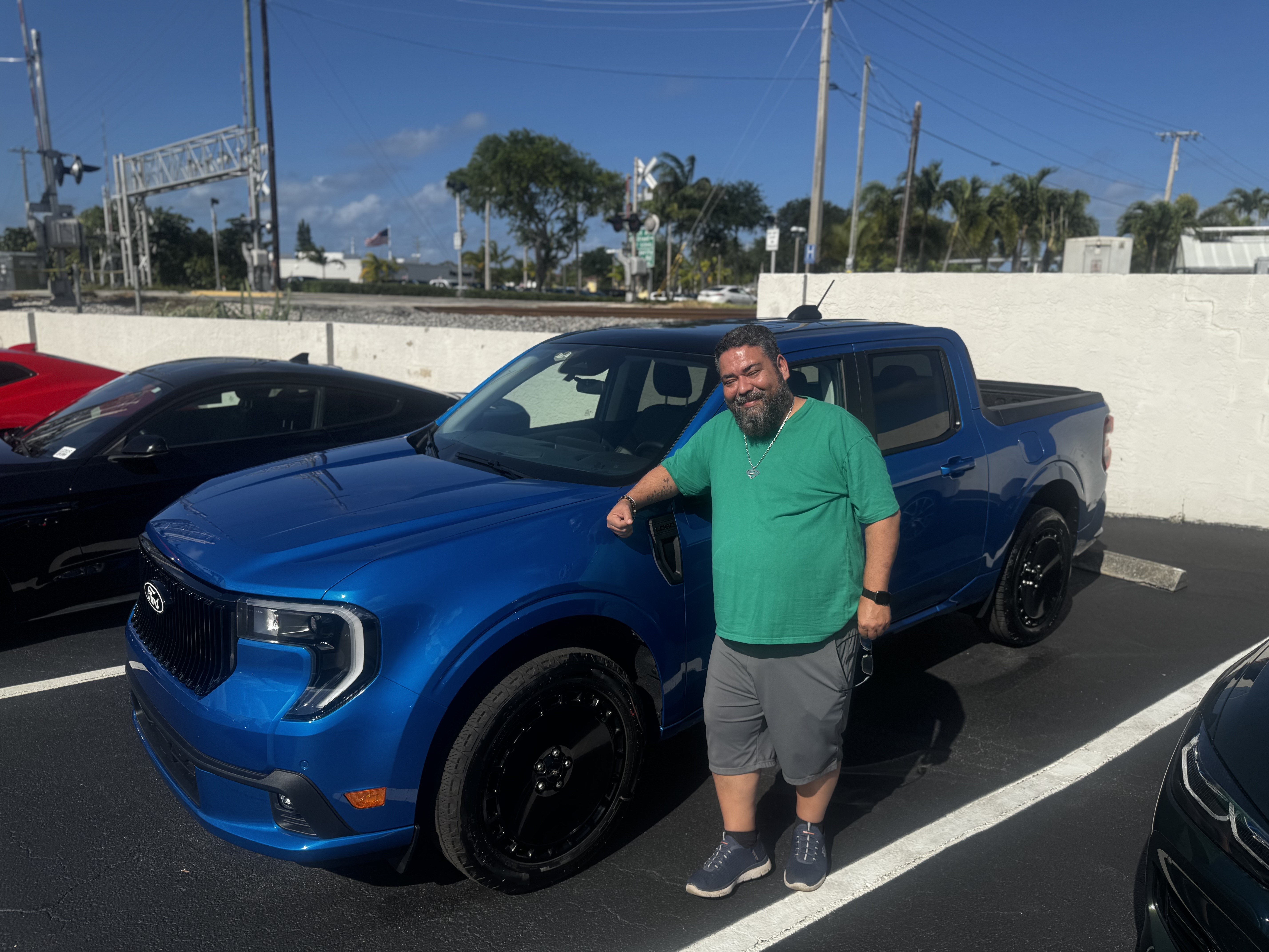 Vettorazzi of Lake Worth, Florida, drives a velocity blue Maverick Lobo daily. 