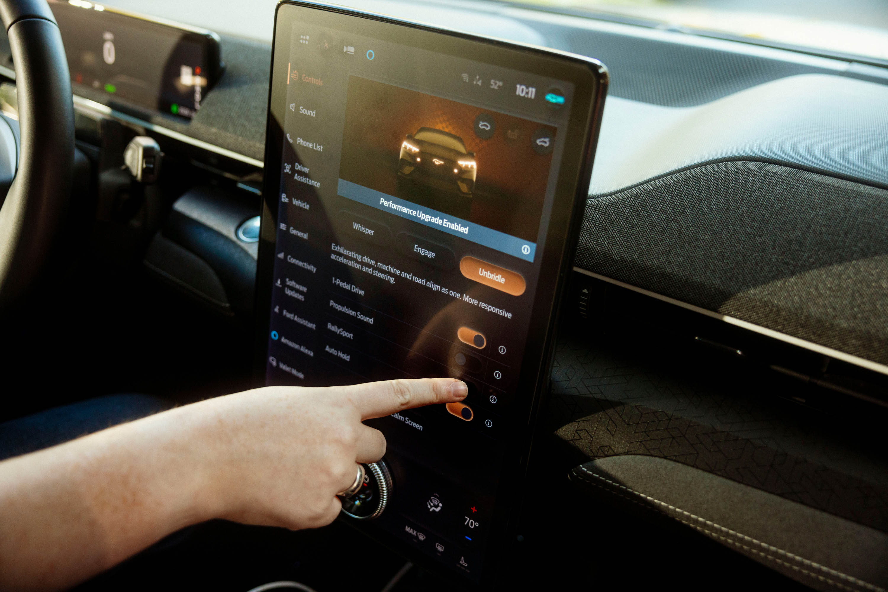 Rally Sport mode in the Mustang Mach-E