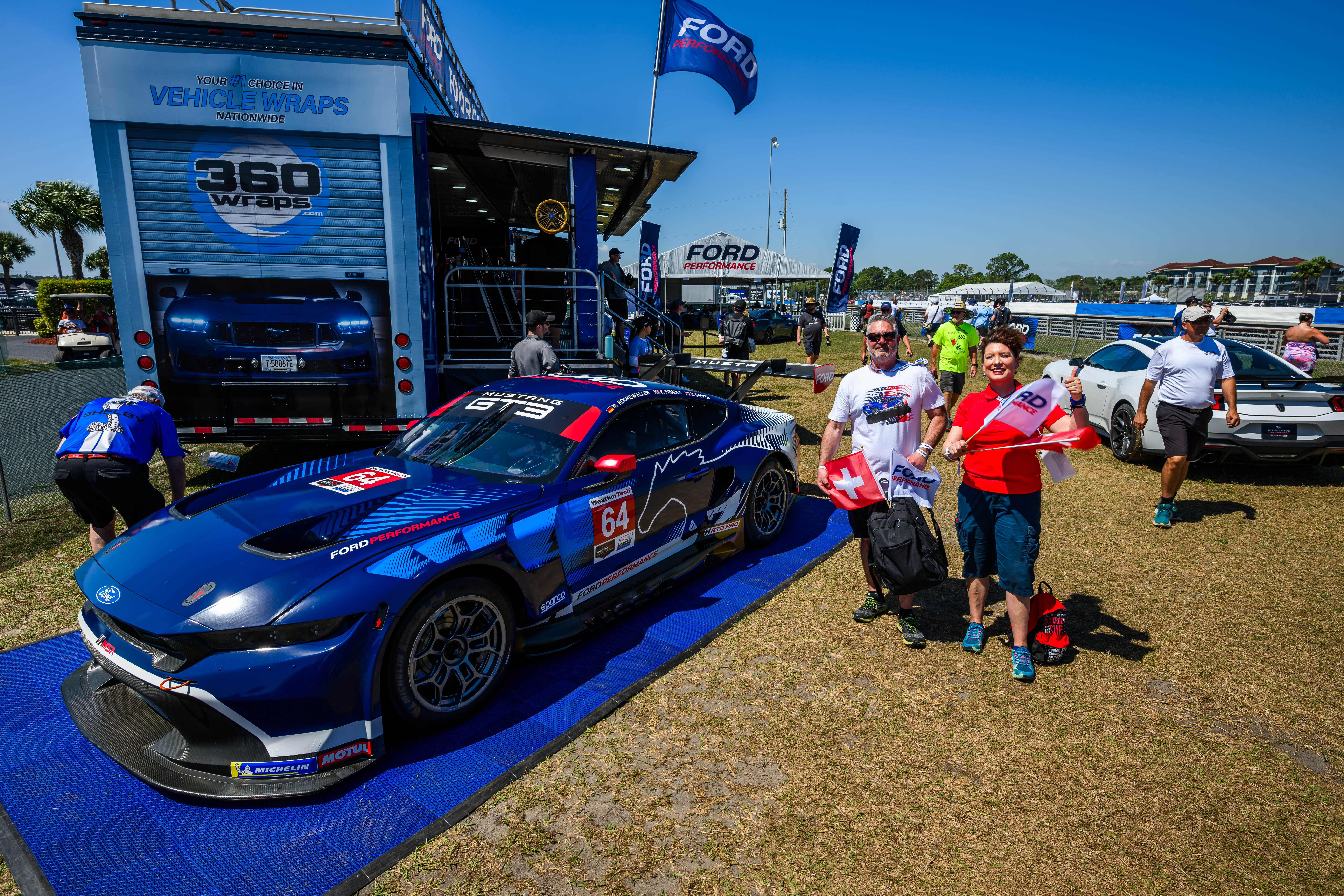Mary Hohn and Pascal Fankhauser traveled nearly 5,000 miles, crossing the Atlantic Ocean from Geneva, Switzerland, to central Florida for a special reason: the Ford Mustang.