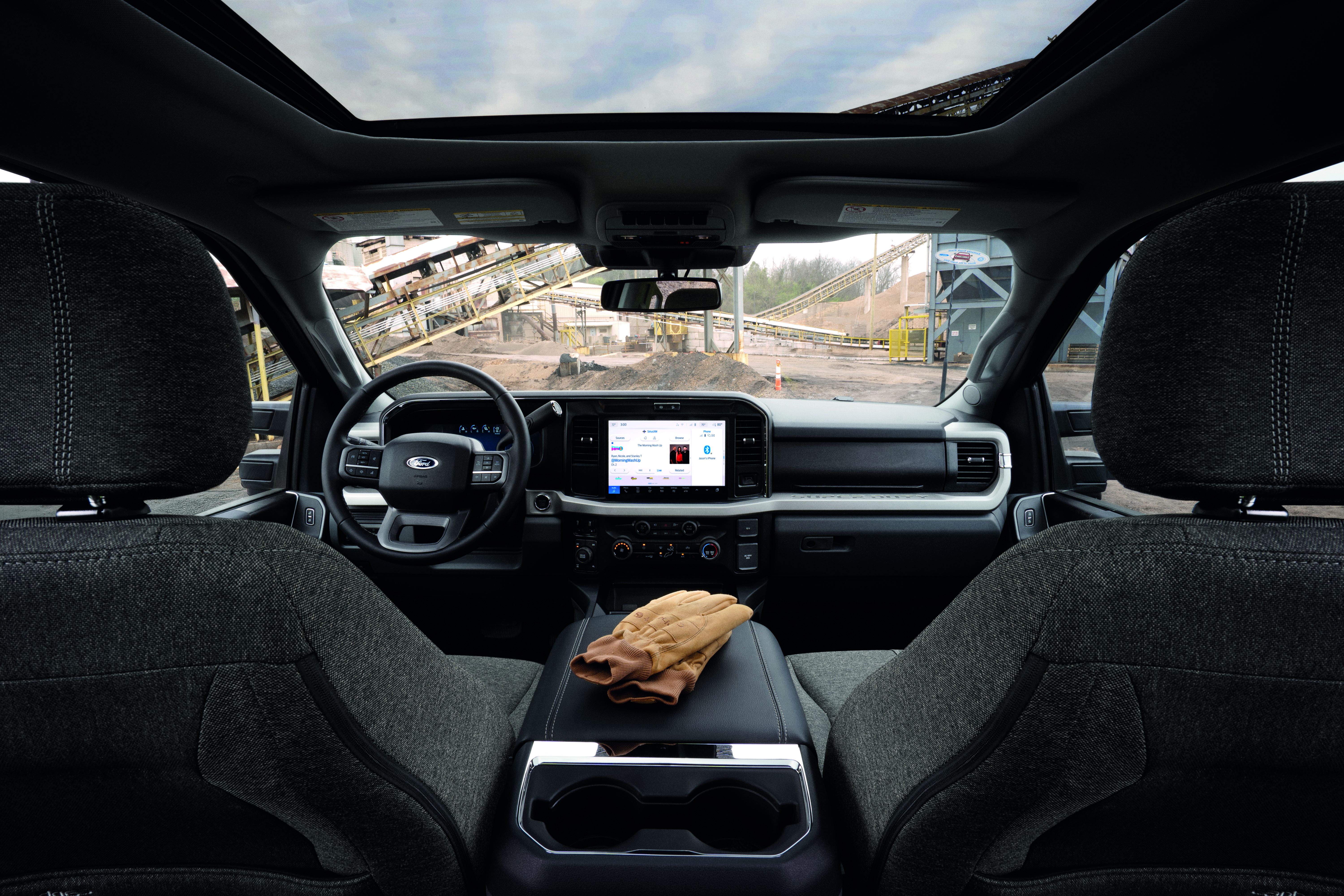 The new Super Duty Carhartt brings together two Detroit work icons. Preproduction model shown. Actual production vehicle may vary. Available Fall 2026. 2027 Ford Super Duty® F-250® XLT model with available Super Duty Carhartt® Package, optional equipment, and extra cost-color option shown.  