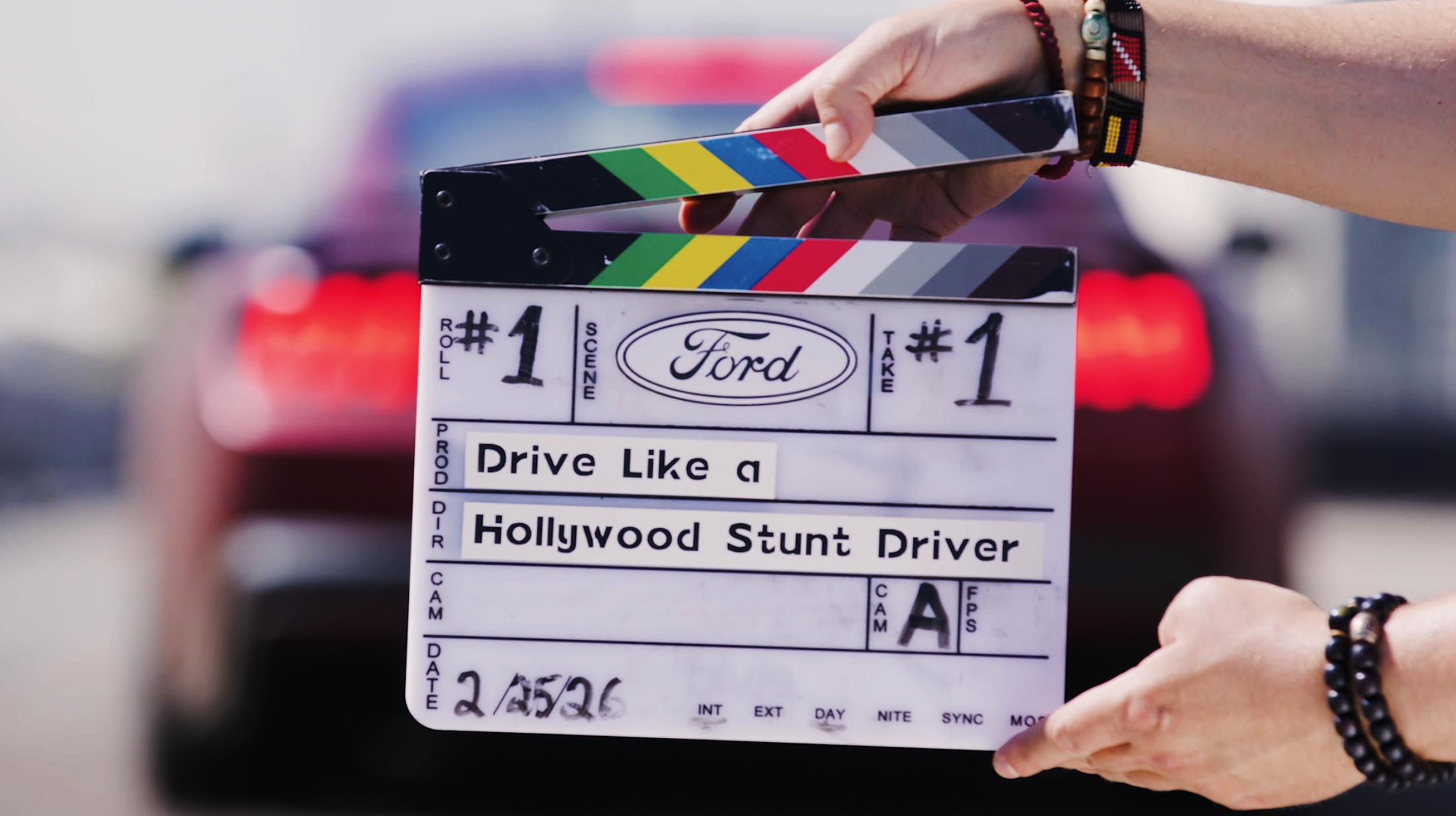 Ford recently asked Dee Bryant to spend some time teaching a few eager drivers what it takes to be a Hollywood stunt driver using a brand-new Mustang Dark Horse.