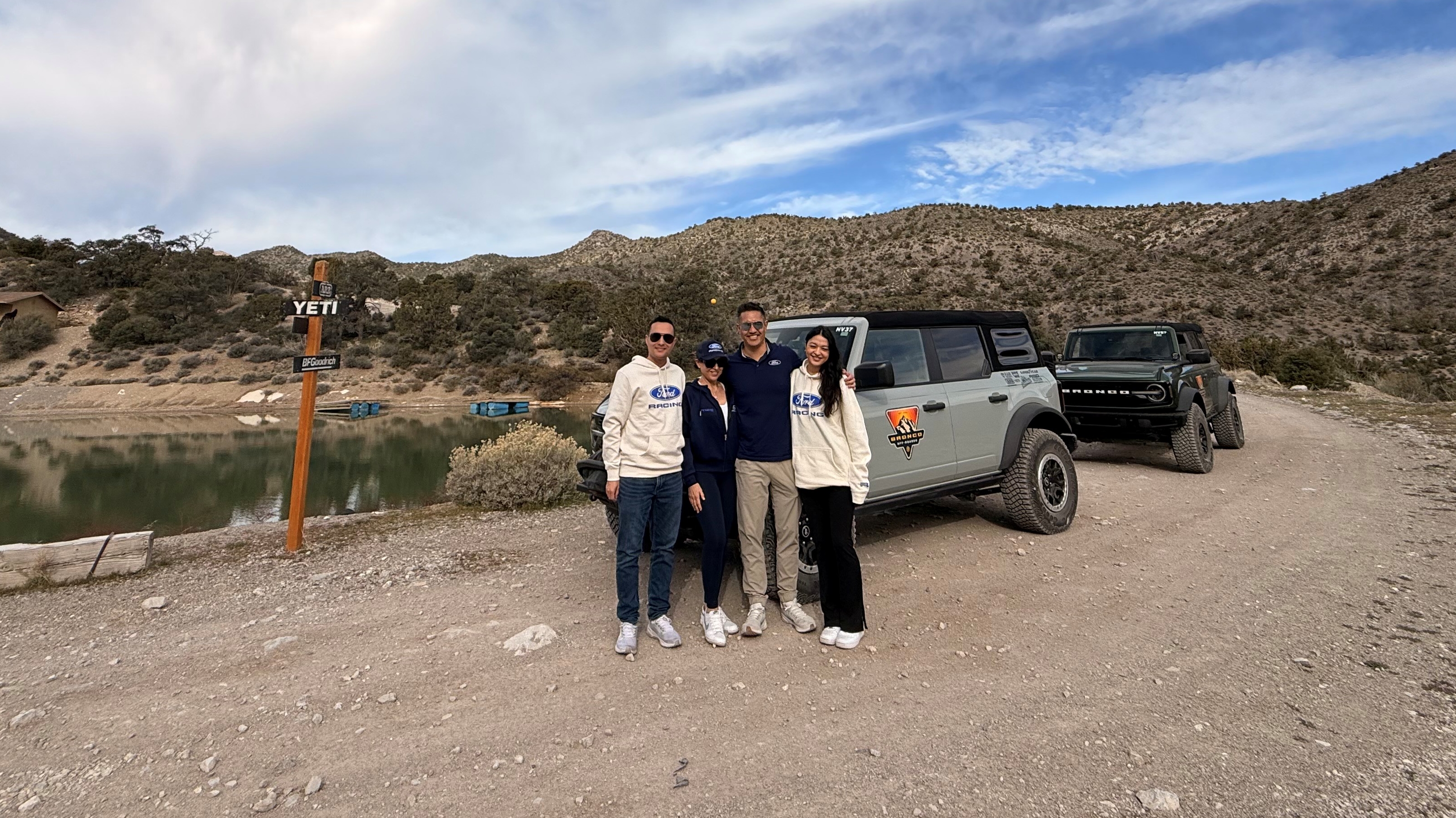 Mike Aragon and his family on a Bronco Off-Roadeo adventure.